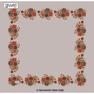 Reyyan İpek Desenli Oyalık Yazma - 14983 - Renk-17