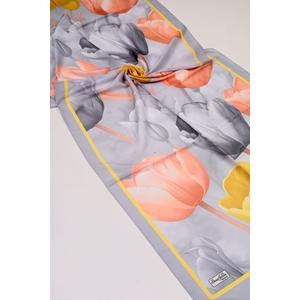 Scarfella Desenli Naturel Şal - Desen-90 - Renk-08
