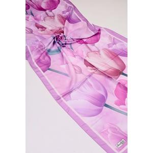 Scarfella Desenli Naturel Şal - Desen-90 - Renk-08