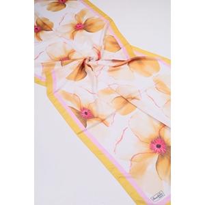Scarfella Desenli Naturel Şal - Desen-95 - Renk-08