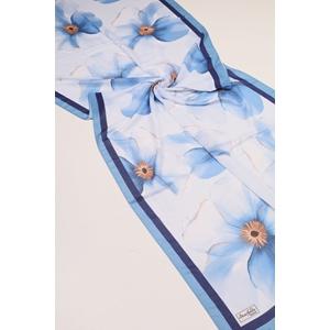 Scarfella Desenli Naturel Şal - Desen-95 - Renk-08