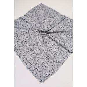 Baysem Desenli Keten Flamlı Eşarp - Desen-07 - Renk-06