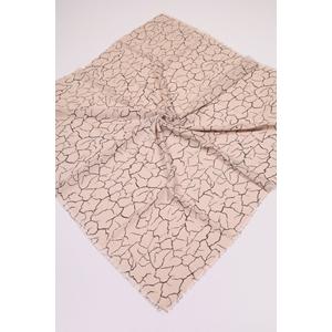 Baysem Desenli Keten Flamlı Eşarp - Desen-07 - Renk-06