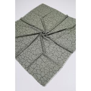 Baysem Desenli Keten Flamlı Eşarp - Desen-07