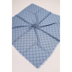 Baysem Desenli Keten Flamlı Eşarp - Desen-05 - Renk-08
