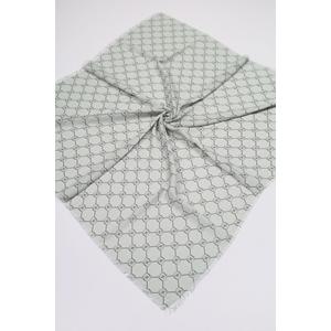 Baysem Desenli Keten Flamlı Eşarp - Desen-05 - Renk-08