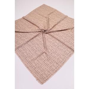 Baysem Desenli Keten Flamlı Eşarp - Desen-06 - Renk-04
