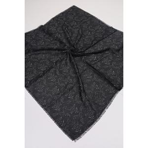 Baysem Desenli Keten Flamlı Eşarp - Desen-08