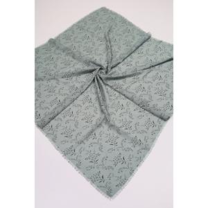 Baysem Desenli Keten Flamlı Eşarp - Desen-08