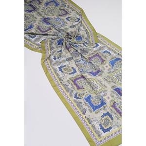 Scarfella Desenli Silk Licra Şal - Desen-09