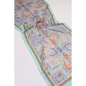 Scarfella Desenli Silk Licra Şal - Desen-09