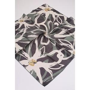 Piramit Desenli Naturel Eşarp - Desen-08