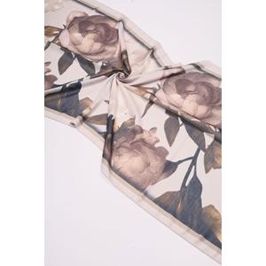 Scarfella Desenli Naturel Şal - Desen-115 - Renk-01