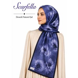 Scarfella Desenli Naturel Şal - Desen-142