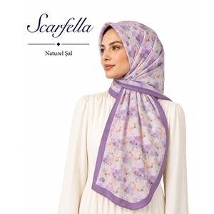 Scarfella Desenli Naturel Şal - Desen-158