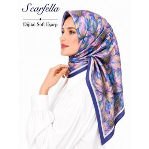 Scarfella Dijital Soft Eşarp - Desen-145