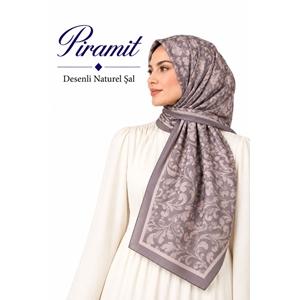 Piramit Desenli Naturel Şal - Desen-05